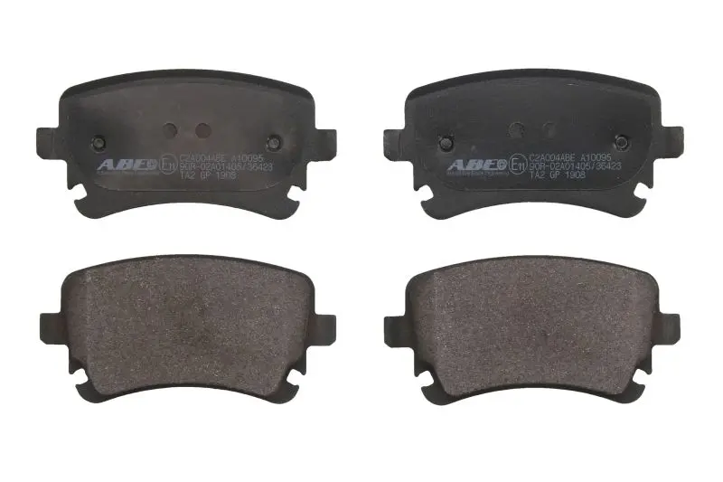Комплект гальмівних колодок задн, AUDI A3, A4 B6, A4 B7, A6 ALLROAD C6, A6 C5, A6 C6, A8 D3 BENTLEY CONTINENTAL, CONTINENTAL FLYING SPUR VW CALIFORNIA T5 CAMPER 1.8-Electric 05.01-08.24 ABE C2A004ABE (фото 1)