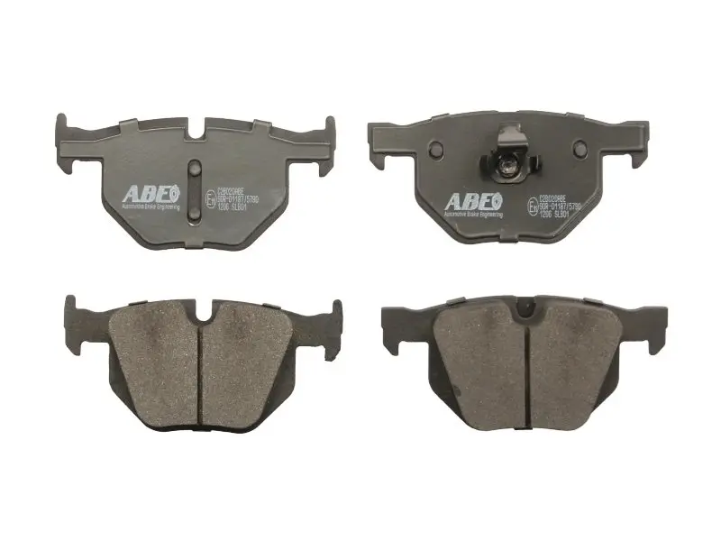 Комплект гальмівних колодок задн, BMW 5 (E60), 7 (E65, E66, E67), X5 (E70), X5 (F15, F85), X6 (E71, E72), X6 (F16, F86) 2.0-4.8 11.01-07.19 ABE C2B020ABE (фото 1)