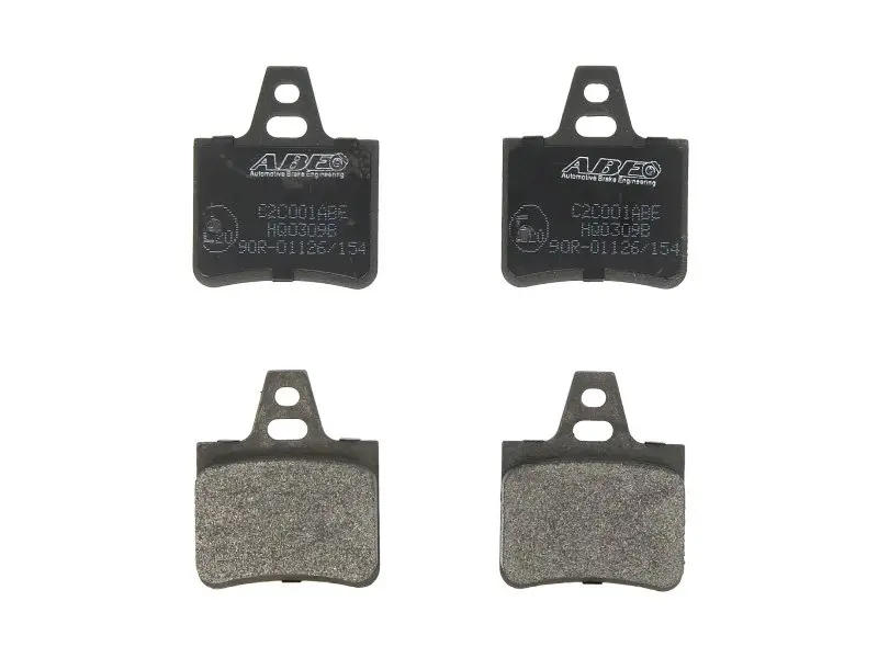Комплект гальмівних колодок задн, CITROEN BX, XANTIA, XM 1.4-3.0 09.82-04.03 ABE C2C001ABE (фото 1)