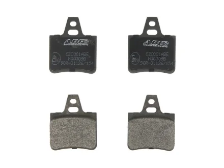 Комплект гальмівних колодок задн, CITROEN BX, XANTIA, XM 1.4-3.0 09.82-04.03 ABE C2C001ABE