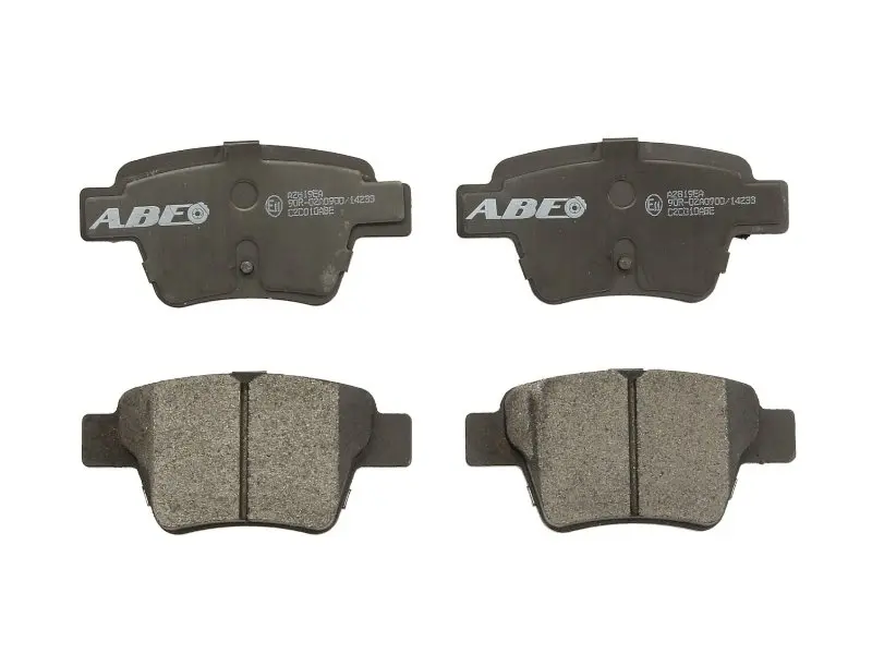 Комплект гальмівних колодок задн, CITROEN C4, C4 GRAND PICASSO I, C4 I, C4 PICASSO I PEUGEOT 207, 307, 405 I, 408, PARTNER, PARTNER TEPEE 1.4-2.0D 07.88- ABE C2C010ABE (фото 1)