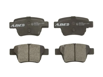 Комплект гальмівних колодок задн, CITROEN C4, C4 GRAND PICASSO I, C4 I, C4 PICASSO I PEUGEOT 207, 307, 405 I, 408, PARTNER, PARTNER TEPEE 1.4-2.0D 07.88- ABE C2C010ABE