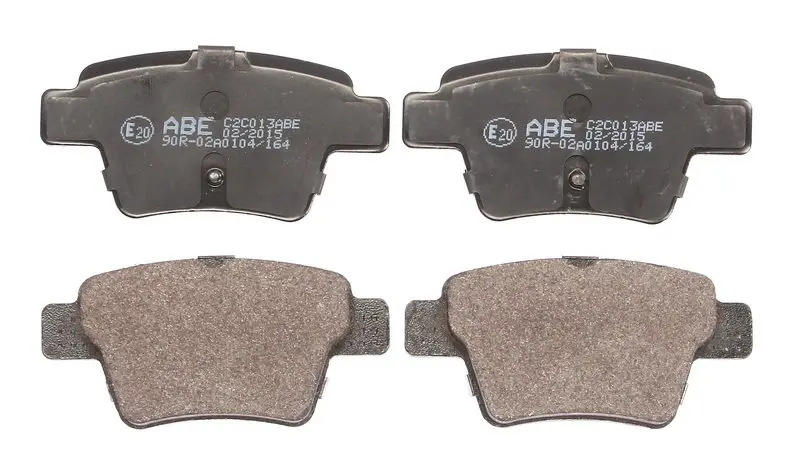 Комплект гальмівних колодок задн, CITROEN C4, C4 GRAND PICASSO I, C4 I, C4 PICASSO I GEELY EMGRAND PEUGEOT 207, 307, 405 I, 408, PARTNER, PARTNER TEPEE 1.4-2.0D 07.88- ABE C2C013ABE (фото 1)