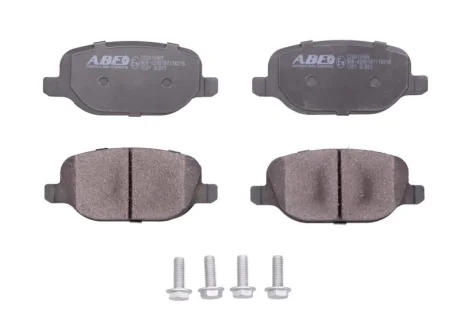 Комплект гальмівних колодок задн, ALFA ROMEO 159, BRERA, GIULIETTA, SPIDER LANCIA DELTA III, THESIS RENAULT SCENIC I 1.8-3.2 09.99-08.14 ABE C2D010ABE