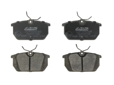 Комплект гальмівних колодок задн, ALFA ROMEO 145, 146, 155, 156, 33, ARNA, GTV, SPIDER AUDI 100 C2 FIAT 131, BARCHETTA, BRAVA, BRAVO I, COUPE, FIORINO, MAREA, PANDA 0.9-Electric 09.74-06.06 ABE C2F004ABE