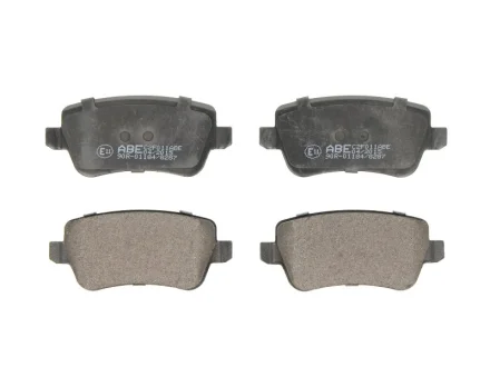 Комплект гальмівних колодок задн, FIAT CROMA 1.8-2.4D 06.05-12.11 ABE C2F011ABE