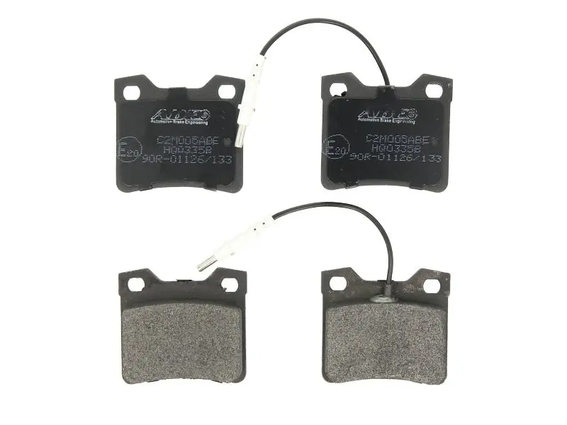 Комплект гальмівних колодок задн, MERCEDES V (638/2), VITO (W638) AUDI 80 B2 PEUGEOT 406 1.8-2.8 02.86-10.04 ABE C2M005ABE (фото 1)