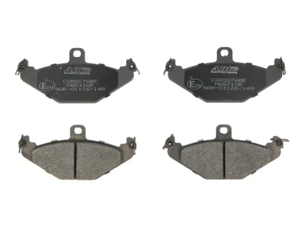 Комплект гальмівних колодок задн, CHRYSLER NEW YORKER, VIPER DODGE VIPER LOTUS ESPRIT S4 RENAULT 21, 25, ESPACE II, ESPACE III, LAGUNA I, SAFRANE I, SAFRANE II 1.8-8.3 04.84-12.06 ABE C2R007ABE