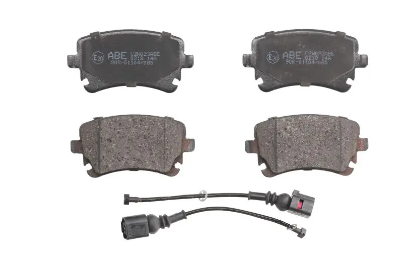 Комплект гальмівних колодок задн, AUDI A4 B6, A4 B7, A4 B8, A6 ALLROAD C6, A6 C5, A6 C6, A8 D3 VW CALIFORNIA T5 CAMPER, CALIFORNIA T6 CAMPER, MULTIVAN T5, MULTIVAN T6 1.9D-Electric 02.97-08.24 ABE C2W023ABE (фото 1)
