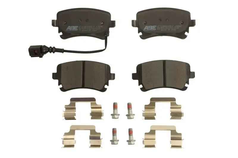 Комплект гальмівних колодок задн, AUDI A4 B6, A4 B7, A4 B8, A6 ALLROAD C6, A6 C5, A6 C6, A8 D3 VW CALIFORNIA T5 CAMPER, CALIFORNIA T6 CAMPER, MULTIVAN T5, MULTIVAN T6 1.9D-Electric 02.97-08.24 ABE C2W023ABE-P (фото 1)
