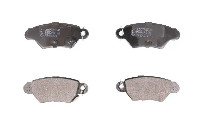 Комплект гальмівних колодок задн, CHEVROLET ASTRA, CORSA, VIVA, ZAFIRA OPEL ASTRA G, ASTRA G CLASSIC, COMBO TOUR, CORSA C, ZAFIRA A 1.2-2.2D 08.94-07.12 ABE C2X006ABE (фото 1)