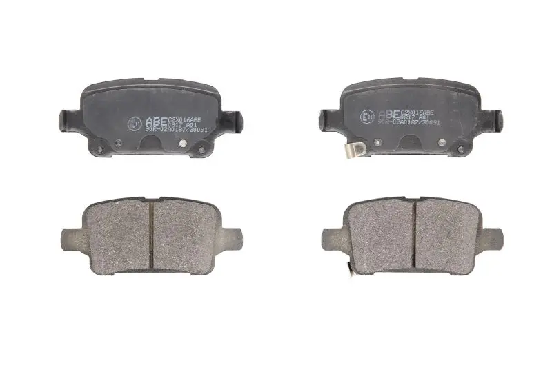 Комплект гальмівних колодок задн, CHEVROLET VOLT OPEL AMPERA-E, ASTRA K, INSIGNIA B, INSIGNIA B COUNTRY, INSIGNIA B GRAND SPORT 1.0-Electric 06.15- ABE C2X016ABE (фото 1)