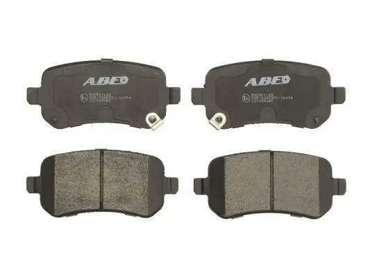 Комплект гальмівних колодок задн, CHRYSLER GRAND VOYAGER V, TOWN & COUNTRY, VOYAGER V DODGE GRAND, JOURNEY FIAT FREEMONT JEEP CHEROKEE VW PASSAT B2, ROUTAN 1.8-4.0 05.86- ABE C2Y024ABE (фото 1)
