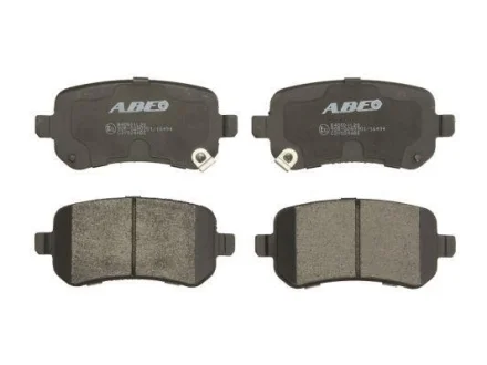 Комплект гальмівних колодок задн, CHRYSLER GRAND VOYAGER V, TOWN & COUNTRY, VOYAGER V DODGE GRAND, JOURNEY FIAT FREEMONT JEEP CHEROKEE VW PASSAT B2, ROUTAN 1.8-4.0 05.86- ABE C2Y024ABE