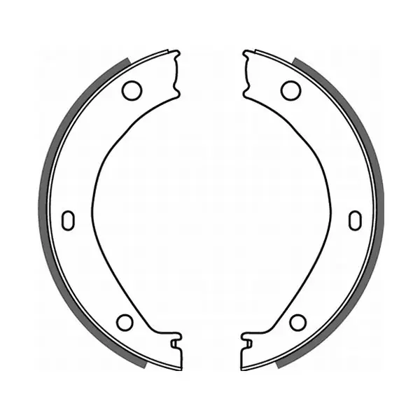 Гальмівна колодка BMW 3 (E36), 5 (E28), 5 (E34), 6 (E24), 7 (E23), 7 (E32), 7 (E38), 8 (E31), Z3 (E36), Z8 (E52) 1.8-5.6 04.76-12.03 ABE CRB002ABE (фото 1)