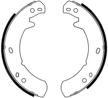 Гальмівна колодка LAND ROVER 90 I, DEFENDER, DISCOVERY I, DISCOVERY II, RANGE ROVER I, RANGE ROVER II 2.0-4.6 06.84-02.16 ABE CRI003ABE
