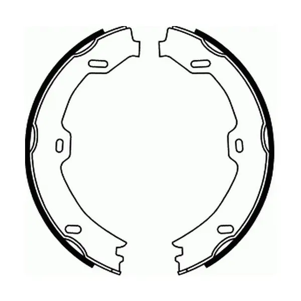 Гальмівна колодка MERCEDES CLS (C219), E T-MODEL (S211), E (VF211), E (W211), E (W212), S (C215), S (C216), S (W221, V221), SL (R129), SL (R230) MAYBACH 57, 62 1.8-6.2 03.00-12.15 ABE CRM007ABE (фото 1)