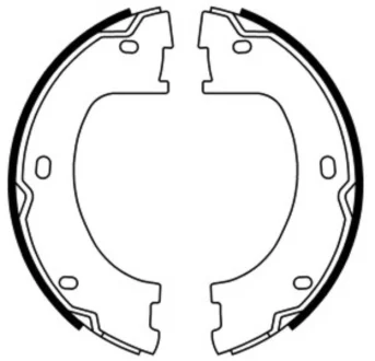 Гальмівна колодка MERCEDES SPRINTER 3,5-T (B906), SPRINTER 3-T (B906), SPRINTER 4,6-T (B906), SPRINTER 5-T (B906), SPRINTER 5-T (B907) VW CRAFTER 30-35, CRAFTER 30-50 1.8-3.5 04.06- ABE CRM015ABE