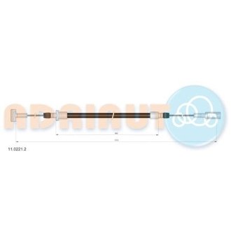 Трос остановочных тормозов ADRIAUTO 1102212