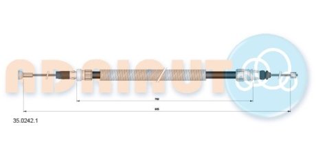 Трос зупиночних гальм ADRIAUTO 3502421