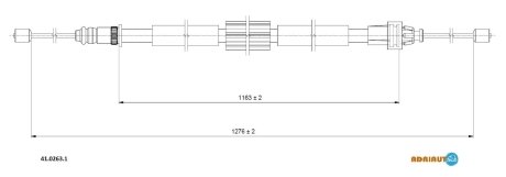 Трос остановочных тормозов ADRIAUTO 4102631