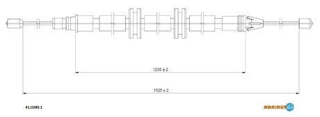 Трос зупиночних гальм ADRIAUTO 4102801