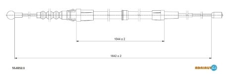 Трос остановочных тормозов ADRIAUTO 5502121