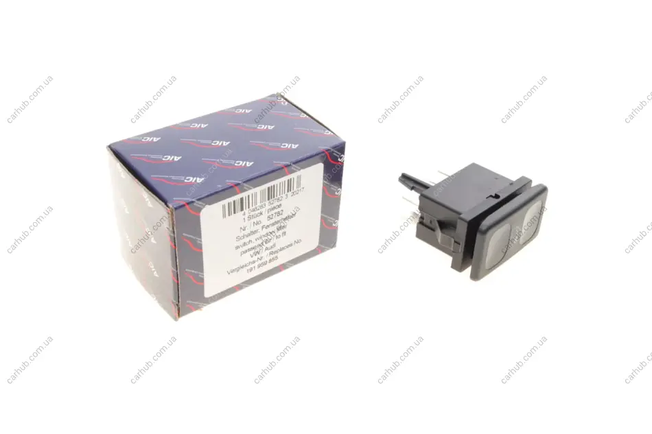 Кнопка склопідіймача VW Caddy/LT 28-35/Golf/Jetta/Polo 78-04 AIC 52782 (фото 1)