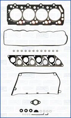 Комплект прокладок двигуна (верх) HYUNDAI GALLOPER II, GRACE, H-1, H-1 / STAREX, H100, PORTER, TERRACAN KIA K2500, PREGIO MITSUBISHI L 300 III, L200, L200 / TRITON, L400 2.5D/2.6D 05.86- AJUSA 52210100 (фото 1)