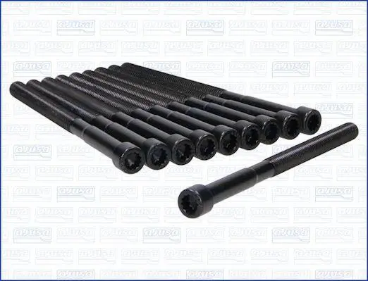 Комплект болтів ГБЦ HYUNDAI ACCENT IV, CRETA, ELANTRA IV, ELANTRA V, ELANTRA VI, I20 I, I30, I40 I, I40 I CW, IX20, IX35, KONA, SOLARIS, TUCSON, VELOSTER KIA CARENS III 1.4-1.6LPG 06.06- AJUSA 81061400 (фото 1)