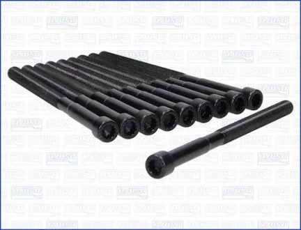 Комплект болтів ГБЦ HYUNDAI ACCENT IV, CRETA, ELANTRA IV, ELANTRA V, ELANTRA VI, I20 I, I30, I40 I, I40 I CW, IX20, IX35, KONA, SOLARIS, TUCSON, VELOSTER KIA CARENS III 1.4-1.6LPG 06.06- AJUSA 81061400