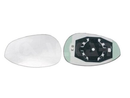 Скло дзеркала (з підігрівом) Fiat Punto 05-/500 07- (L) (опук.) ALKAR 6411547