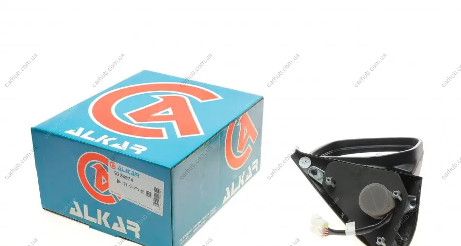 Дзеркало заднього виду Citroen Berlingo 96- (R) (електро) ALKAR 9226974 (фото 1)
