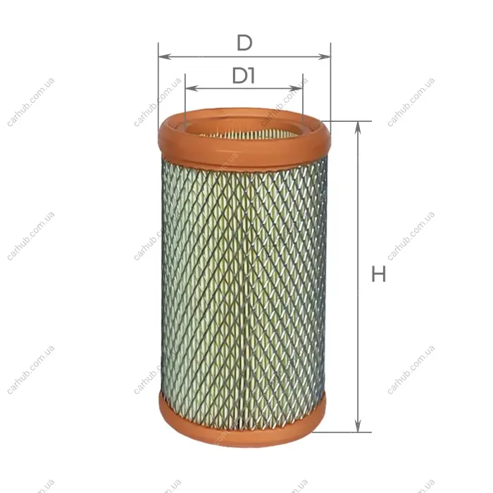 Фільтр повітряний Renault Kangoo/Clio/Twingo 1.2i 97- (бочка) ALPHA FILTER AF0210 (фото 1)