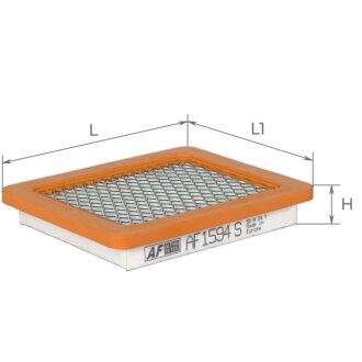 Фільтр повітряний для газонокосарки Honda Gcv160/Gcv190 7021p ALPHA FILTER AF1594S