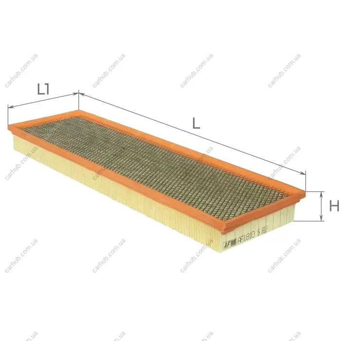 Фільтр повітряний BMW 3 (E36)/5 (E34/E39)/7 (E38) 2.5td/tds M51 91-01 (з сіткою) ALPHA FILTER AF1810s (фото 1)