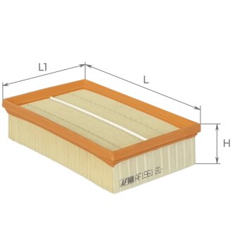 Фільтр повітряний Skoda Fabia/Karoq/Kodiaq/Octavia/VW Caddy/Golf/Passat/Tiguan 1.0MPI/TSI/1.5TSI 17- ALPHA FILTER AF1961
