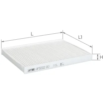 Фільтр салону Skoda Octavia 96-10 (-AC)/SuperB 01-08/VW Caddy 95-04/Passat 00-05/Polo 94-12 ALPHA FILTER AF5002