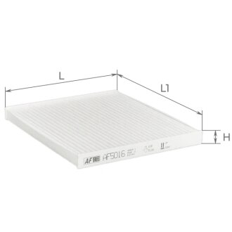 Фільтр салону Toyota Avensis 03-08/Corolla 01-09 ALPHA FILTER AF5016