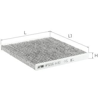 Фільтр салону Toyota Avensis 03-08/Corolla 01-09 (вугільний) ALPHA FILTER AF5016A