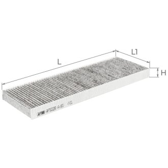 Фільтр салону Opel Vectra B 1.6/1.8i 16V (вугільний) ALPHA FILTER AF5028A