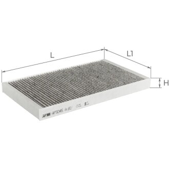 Фільтр салону MB Vito (W639) 03- (вугільний) ALPHA FILTER AF5045A