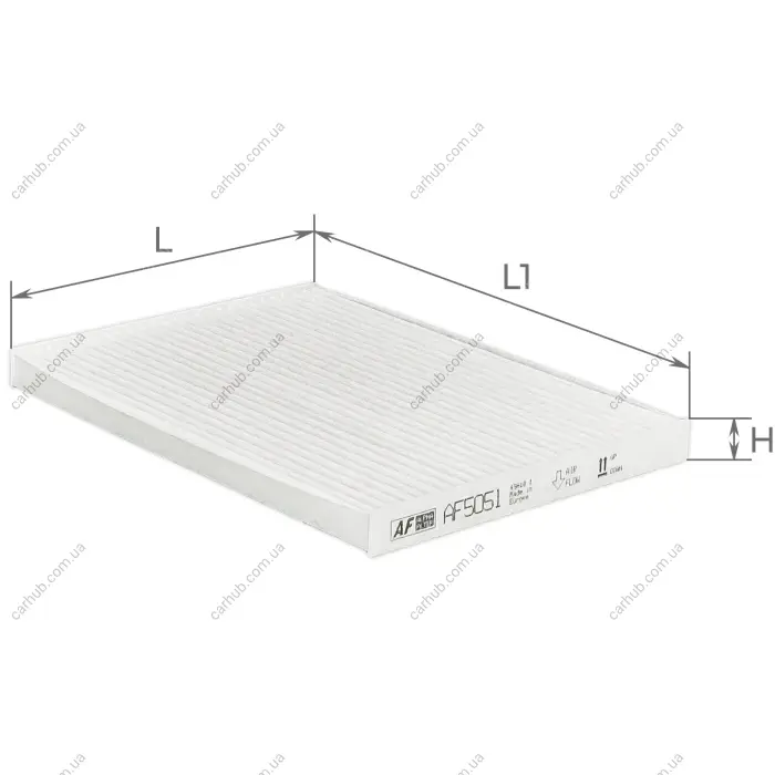 Фільтр салону Nissan Qashqai/X-Trail 07-14 ALPHA FILTER AF5051 (фото 1)