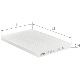 Фільтр салону Nissan Qashqai/X-Trail 07-14 ALPHA FILTER AF5051