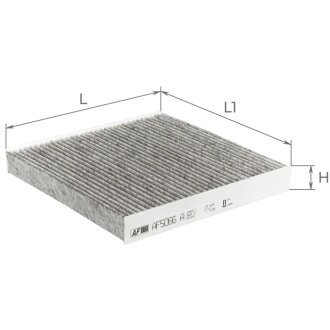 Фільтр салону Honda Accord 03-/CR-V/Civic 06-/Haval H2/H6 13-/Great Wall H6 11- (вугільний) ALPHA FILTER AF5066A