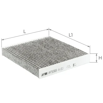 Фільтр салону Land Rover 16-/Range Rover/Lexus ES/RX 12-/Toyota Camry/Corolla/Rav4 06- (вугільний) ALPHA FILTER AF5068a
