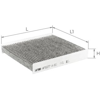 Фільтр салону Renault Captur/Clio/Logan 13-/Arkana/Duster 18-/Jogger 22-/Nissan Juke 17- (вугільний) ALPHA FILTER AF5077A