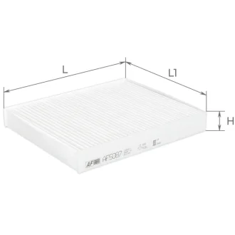 Фільтр салону Audi A1 10-18/Seat Ibiza/Skoda Fabia/Praktik/Rapid/VW Polo 10-/Ameo 16- ALPHA FILTER AF5087