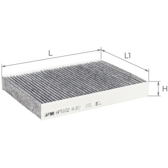 Фільтр салону Peugeot 508 10-18 (вугільний) ALPHA FILTER AF5102A