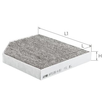 Фільтр салону Audi A4/A6 1.8-4.2TFSI 07- (вугільний) ALPHA FILTER AF5108A